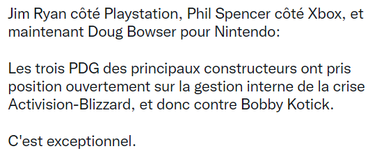 3 PDG des principaux constructeurs de consoles de jeux videos